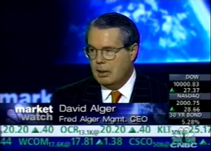 David Alger on Market Watch screenshot