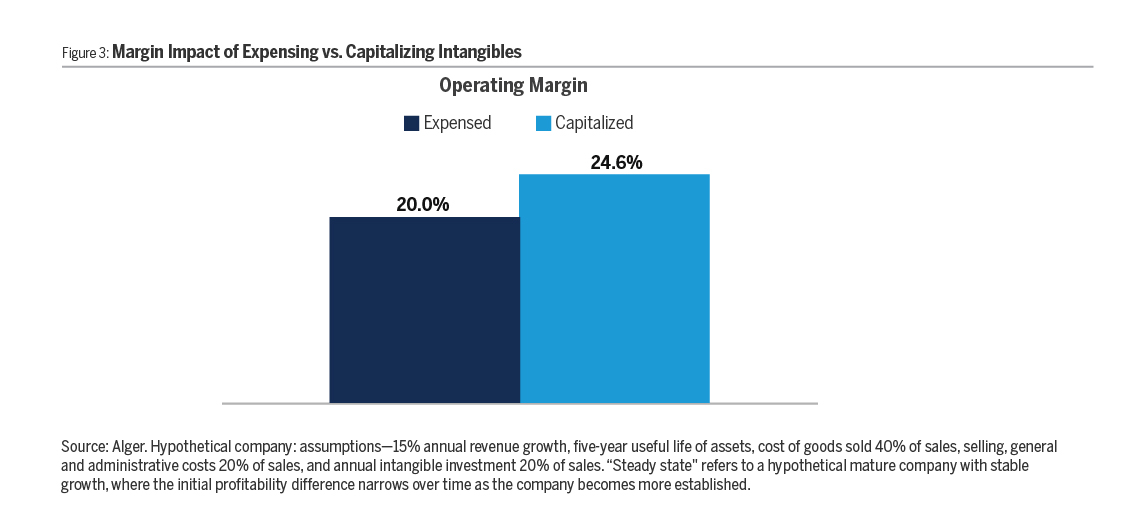 Margin Impact of Expensing vs. Capitalizing Intangibles