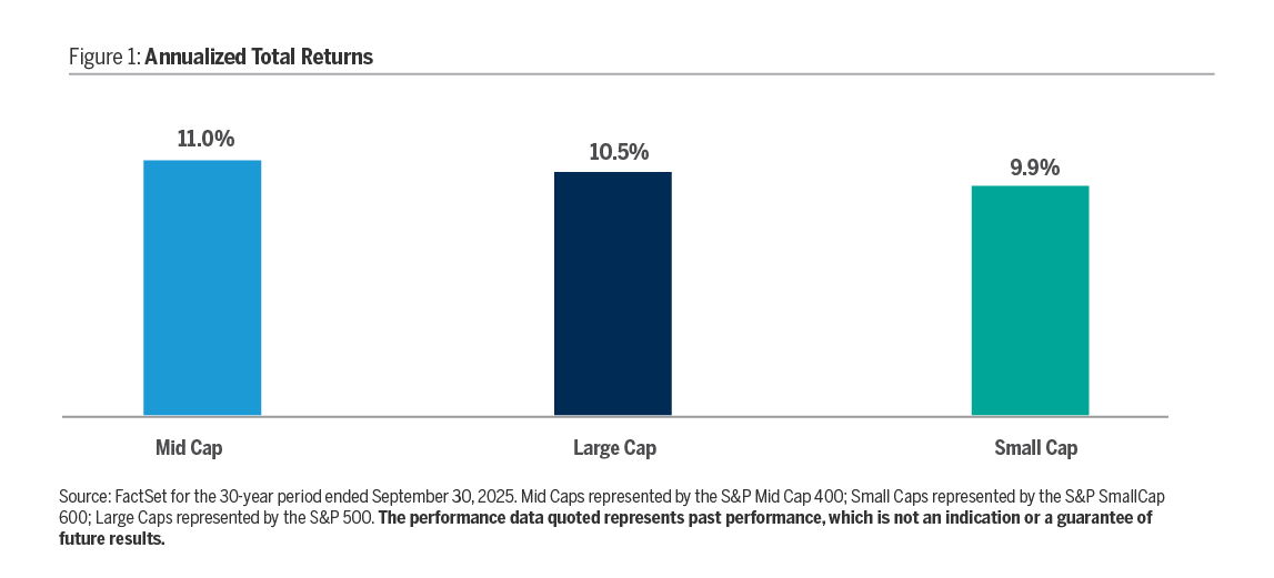 Why Mid Caps Now? Figure 1 Annualized Total Returns